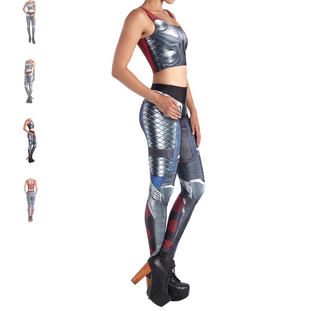 Thor inspired leggings and crop top - Picture 3 of 10
